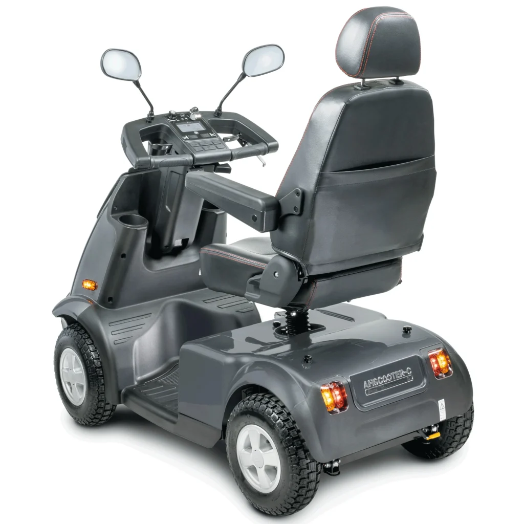 Back View of Gray Afiscooter C4 Mobility Scooter