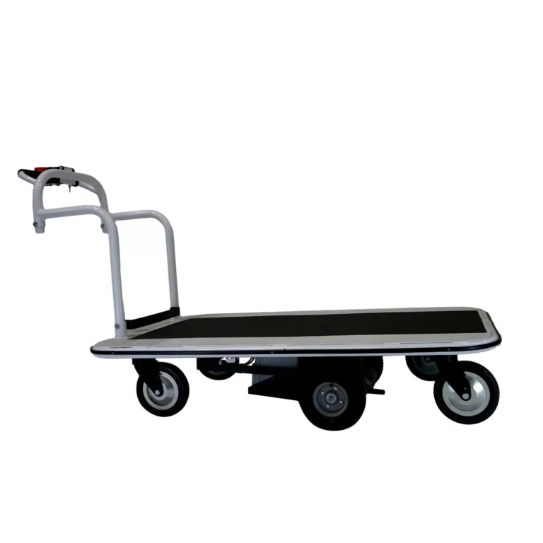 EK Tech Pony Express 1032 motorized platform cart with black platform surface and white handle
